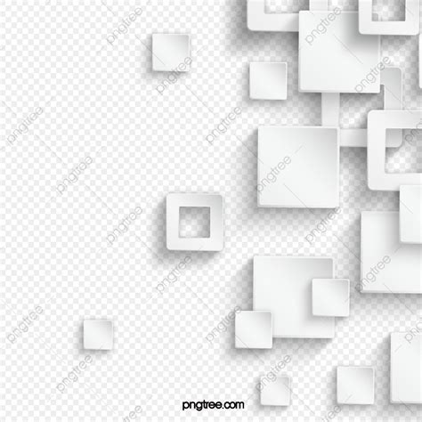 Geometric Square Vector Design Images White Solid Geometric Paper Cut