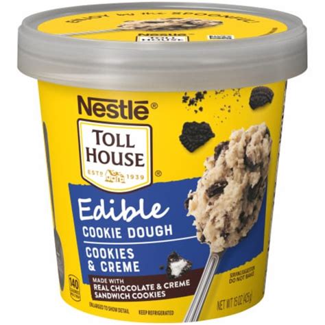 Nestle Toll House Cookies And Creme Edible Cookie Dough 15 Oz Kroger