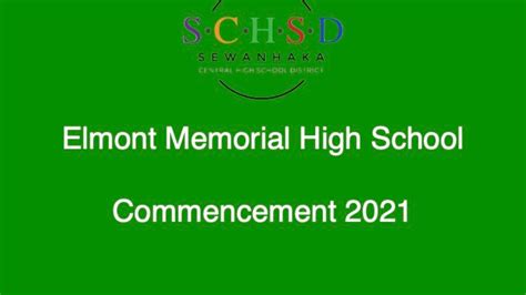 Elmont Memorial High School Graduation 62721 9am Youtube
