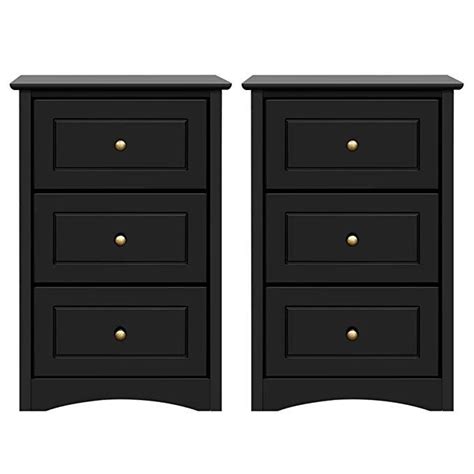 We will back to open store in a week. Yaheetech Tall Bedside Table Nightstand End Sofa Table with 3 Drawers - Storage Cabinet Bedroom ...
