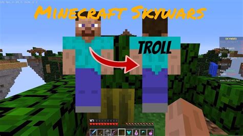 Troll Skywars Bằng Skin Backwards Steve Trong Sever Minecraft