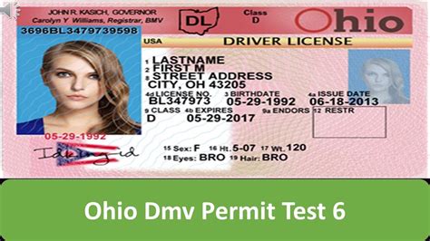 Ohio Dmv Permit Test 6 Youtube