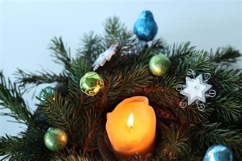 Free Images Branch Holiday Flame Candle Fir Christmas Tree