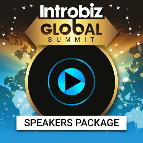Global Summit Speakers Package With Additional Bonus Features