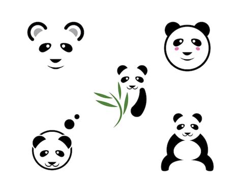 Premium Vector Panda Logo Template Vector Icon