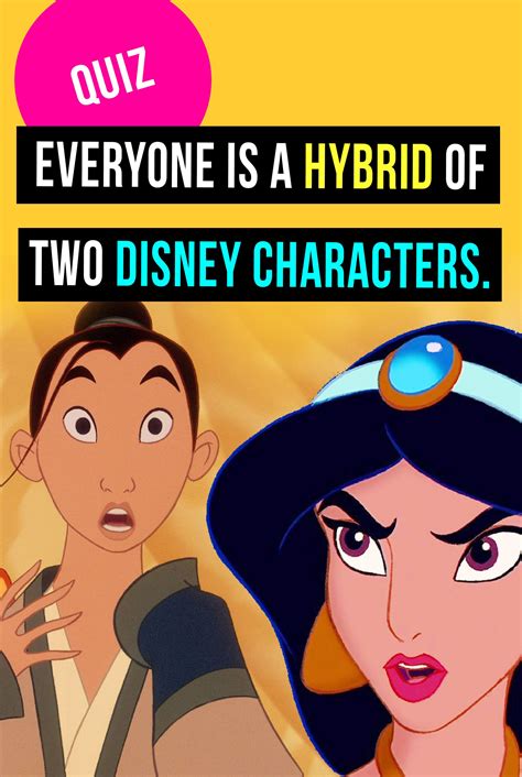 quiz everyone is a hybrid of two disney characters which are you disney quizzes disney
