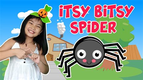 Itsy Bitsy Spider With Lyrics Nursery Rhymes Action Song For Kids