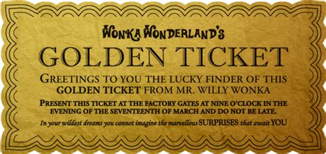 This willy wonka party wows with oompa loompas, golden tickets, chocolate waterfalls, and a host of chocolate factory treats that delighted the children in mr. Download HD Willy Wonka Golden Ticket Png - Willy Wonka ...