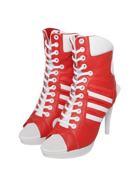 Buy Adidas By Jeremy Scott 130mm Js High Heel Leather Boots In Stock