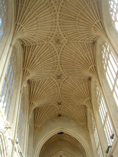 Interior Fan Vaulting In Bath Abbey England Wonders Of The World