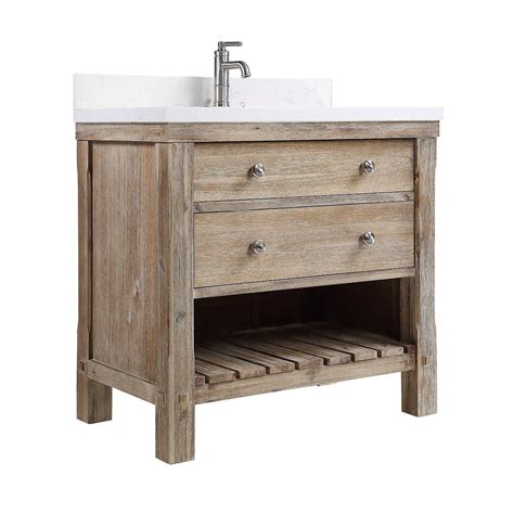 Shop our collection of bathroom vanities online! Elbe Rustic 36" Single Sink Vanity by Northridge Home ...
