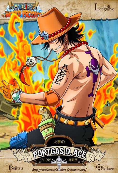 One Piece Portgas D Ace By Onepieceworldproject On Deviantart