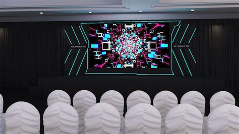 Futuristic Stage Design For Pmi On Behance Stage Design Stage Set My