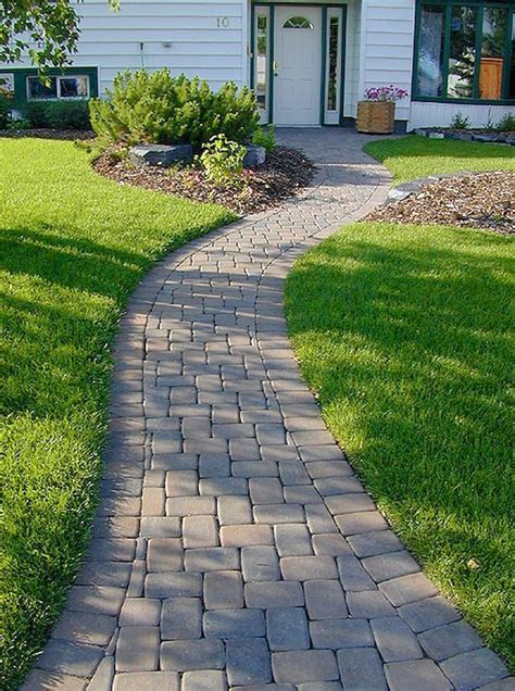 Affordable Front Yard Walkway Landscaping Ideas 35 Stone Garden