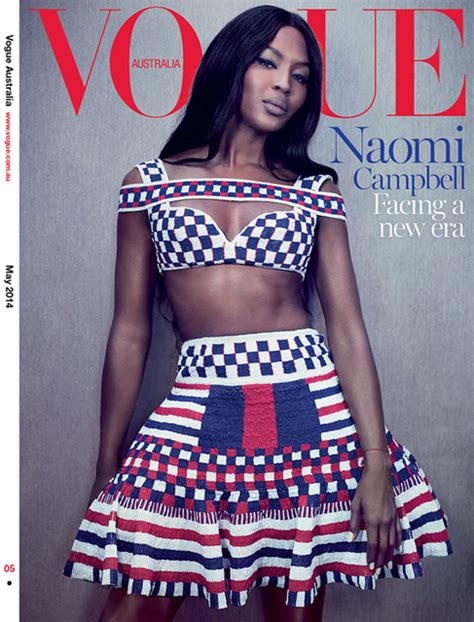 Naomi Campbell Covers Vogue Australia May 2014 In An