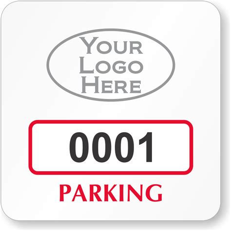 Custom Parking Permit Mirror Decals