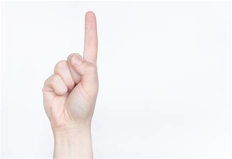 Womans Hand With The Index Finger Stock Photo Download Image Now Istock