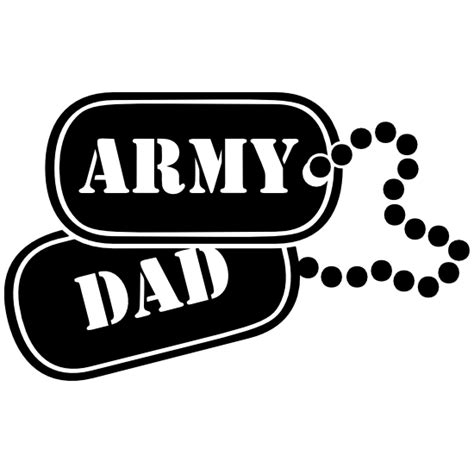 Us Army Dad Dogtags Sticker
