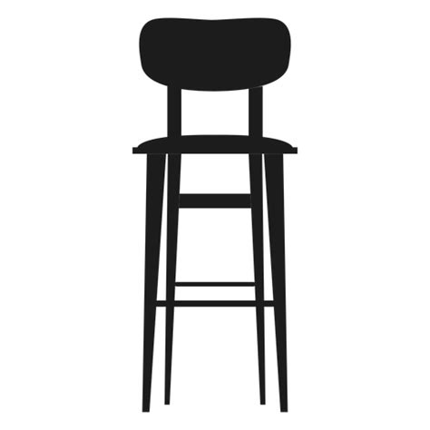 Bar Stool With Backrest Flat Icon Transparent Png And Svg Vector File