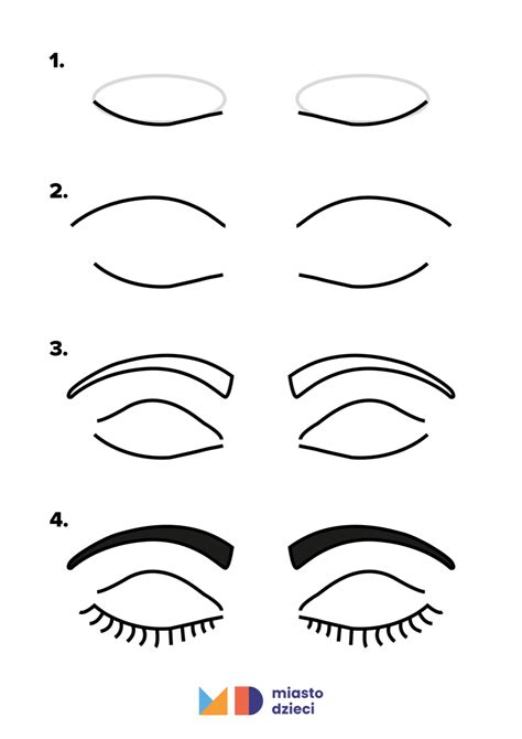 Jak Narysować Oczy Krok Po Kroku Instrukcje Rysowania Do Druku