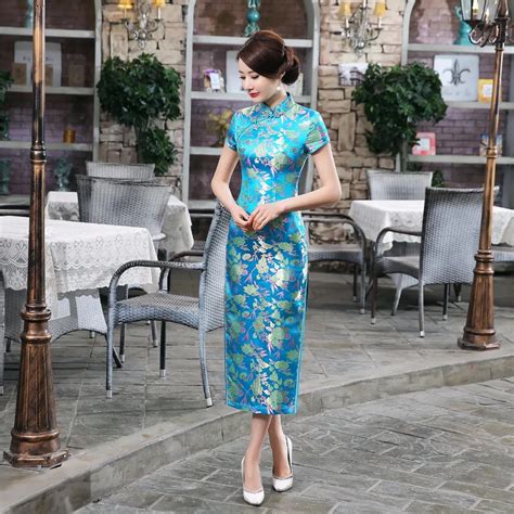 Shanghai Story Ladies Long Cheongsam Qipao Traditional Chinese Dress Cheap Chi Pao For Sale