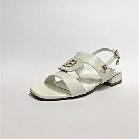 laura biagiotti scarpe donna sandali con tacco basso 8071 white ebay