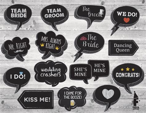 If you're jumping on the widely popular (& justifiably so!) bandwagon of a photobooth at your wedding reception i have the perfect stop for you. Printable Wedding Photo Booth Props Speech Bubbles Wedding