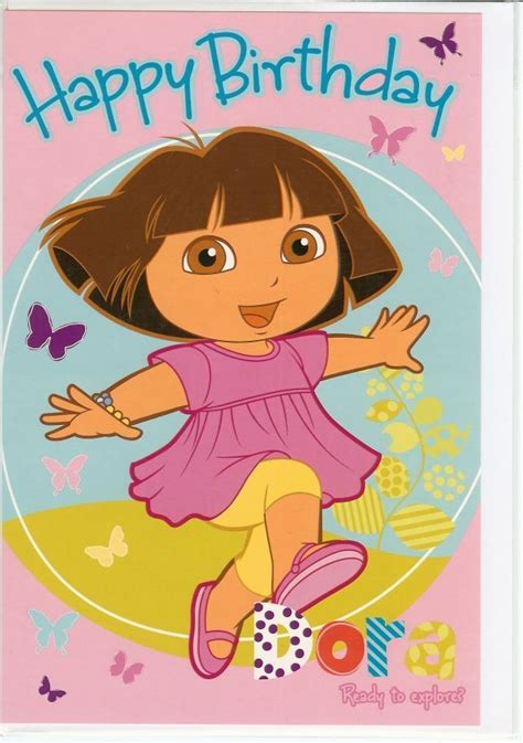 Dora The Explorer Happy Birthday Greeting Card For Sale Online Ebay