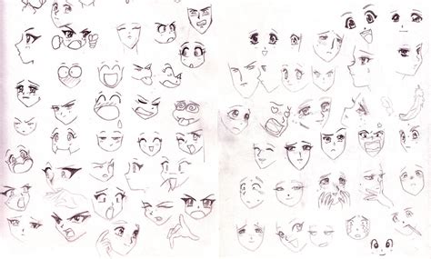 Anime Faces By Sparrowshellcat On Deviantart