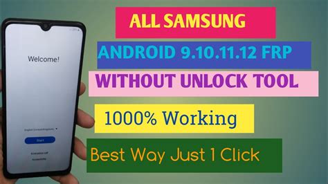 All Samsung Android Frp Unlock Without Unlock Tool Free Tool New Method Finally