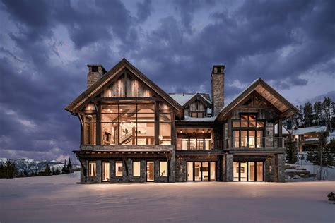 Rustic Elegance In Montana Mountain Home Exterior Mountain Modern