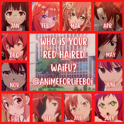 Waifu Tower On Twitter Rt Animeforlifeboi Who Is You Red Haired Waifu