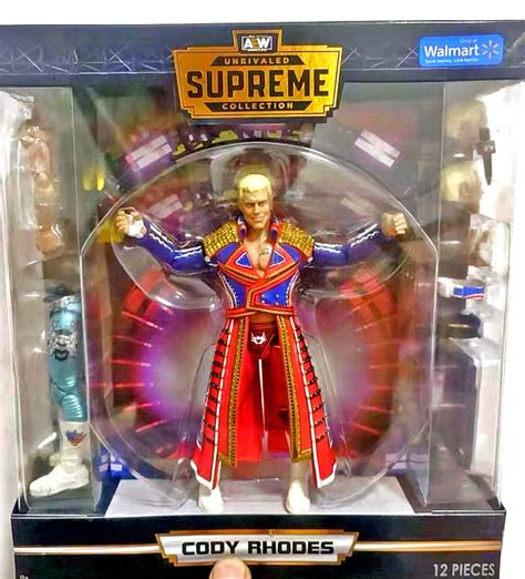 Cody Rhodes Aew Supreme Walmart Exclusive Figure Available Now Action