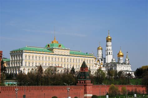 Great Kremlin Palace And Cathedral Free Stock Photo Public Domain