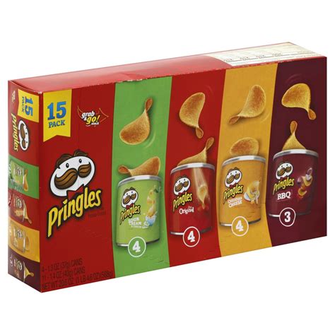 Grab And Go Stacks Four Flavor Pringles 15 Count Delivery Cornershop