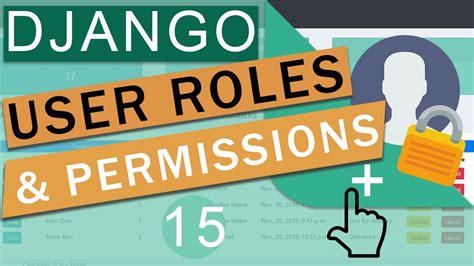 User Role Based Permissions Authentication Django Crash