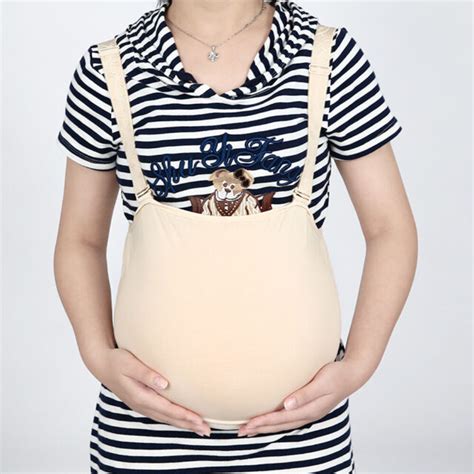 Silicone Fake Belly Artificial Pregnancy Baby Bump Tummy Pregnant 7 8