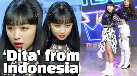 [eng] First Indonesian K Pop Girl Group Member Dita In Secret Number Youtube