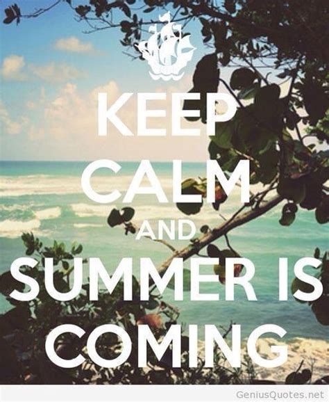 Keep Calm And Summer Is Coming Pictures Photos And Images For