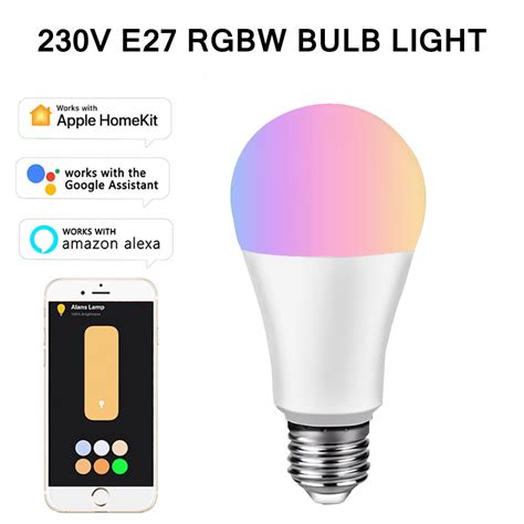 Smart Led Light Bulb Wifi Rgb E27 Lamp Bulb 230v 85w Dimmable Colorful