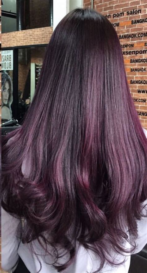 The dye formula included in your kit comes with all the ingredients you'll need to lighten your hair without a separate bleaching step, in some cases. Red Black Violet Balayage || Deep Pink Hair || Dark ...