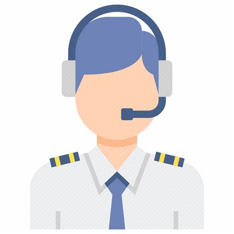 Airline Co Male Pilot Icon Download On Iconfinder