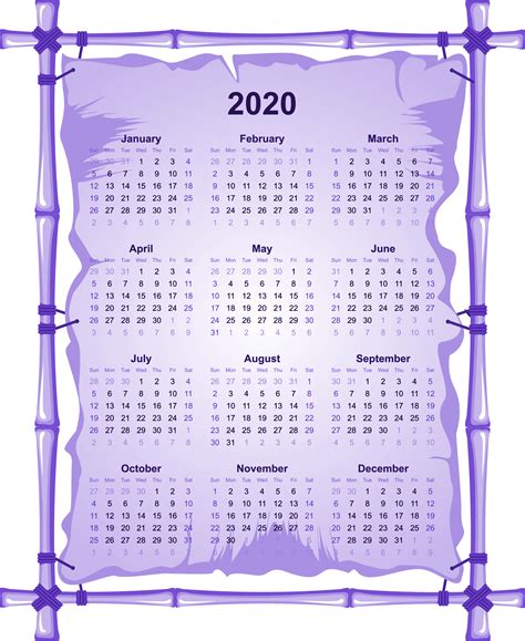 2020 Calendar Wallpapers Top Free 2020 Calendar Backgrounds