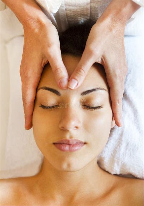 Face Massage Or Beauty Treatment In Spa Salon Stock Image Image Of Cosmetic Hands 98773883