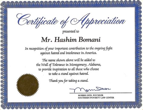 Certificate Of Recognition Wording Copy Certificate With Volunteer Of