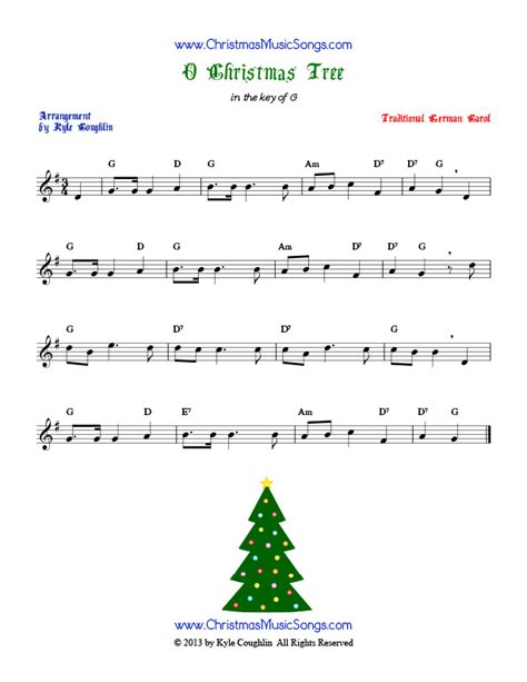 O Christmas Tree Free Sheet Music