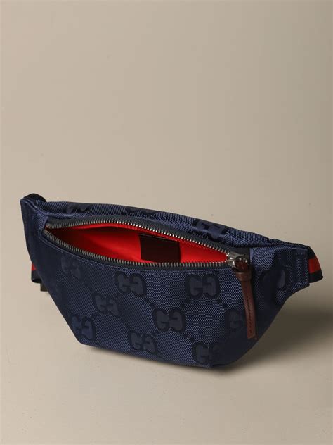 Gucci Belt Bag In Gg Supreme Nylon Bag Gucci Kids Blue Bag Gucci