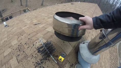 How To Clean Your Own Chimney Pipe Diy Chimney Cleaning Youtube