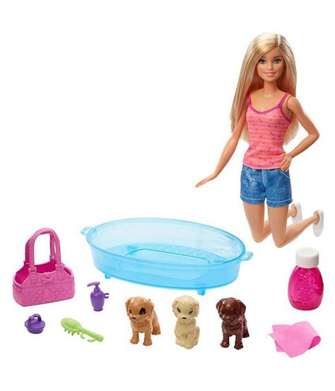 Barbie Dollpets Puppy Bath Time Playset Buy Barbie Dollpets