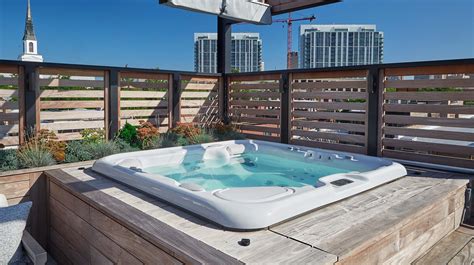 Outdoor Hot Tub Elements Chicago Roof Deck Garden